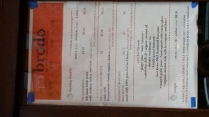 Brodo menu